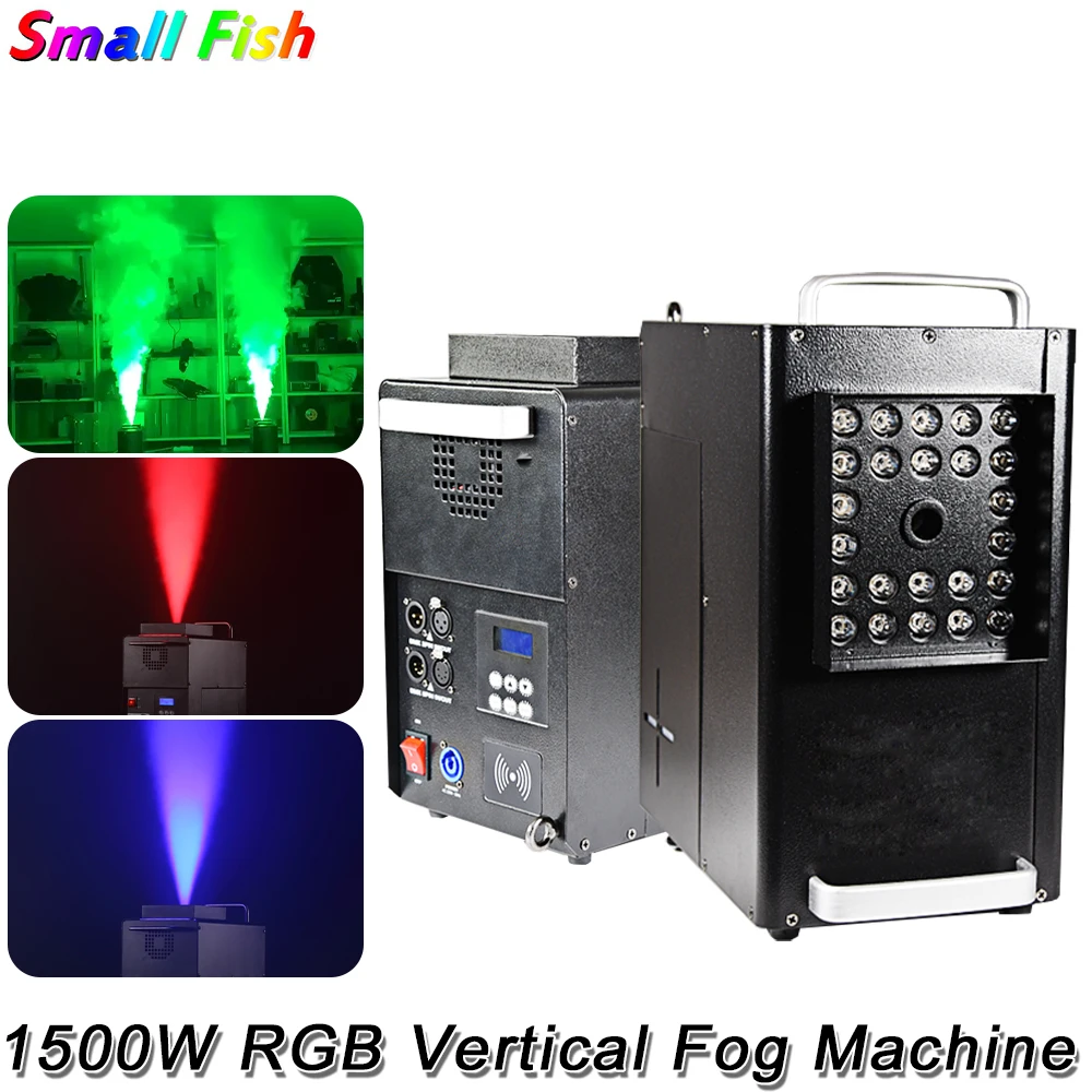 2022 1500W LED Vertical Fog Machine RGBW Stage Par Light Moving Head Light Equipment Smoke Machine For DJ Disco Wedding Party