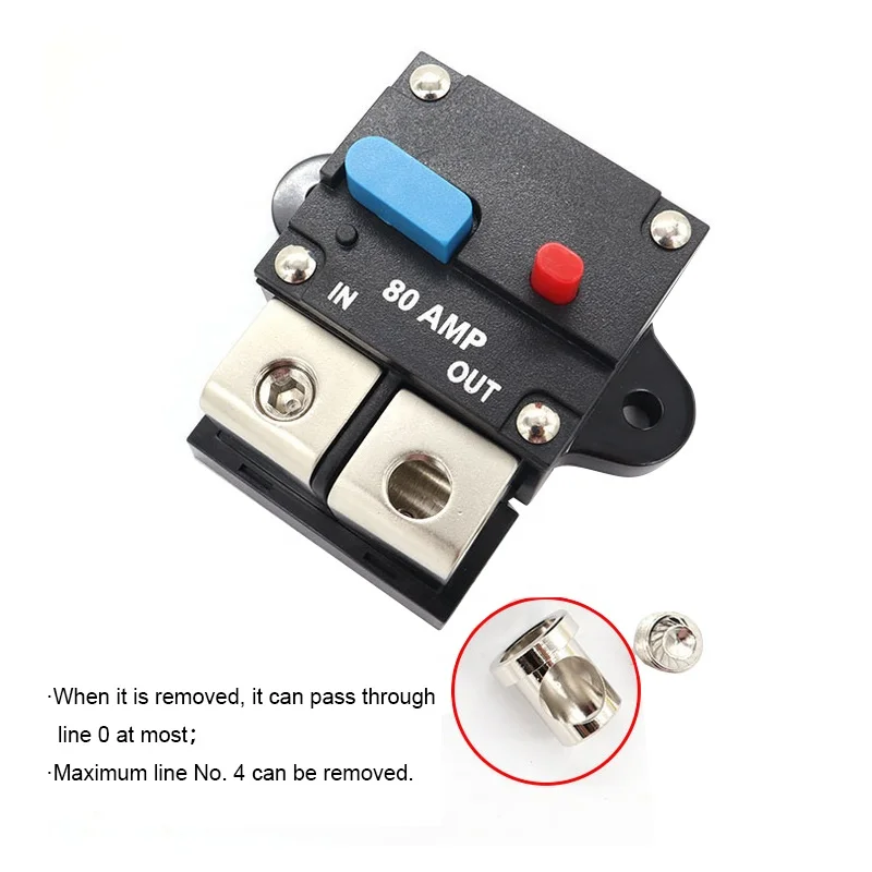 50A/60A/80A/100A/150A/200A/300A car truch audio circuit breaker fuse holder