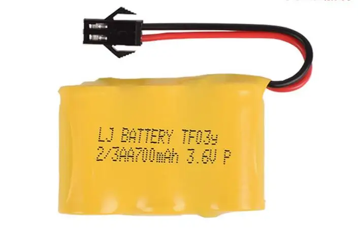

2pack/lot MasterFire 3.6V 700mah 2/3AA NI-CD Battery Remote deformation car Electronic toys robot rechargeable NiCD batteries