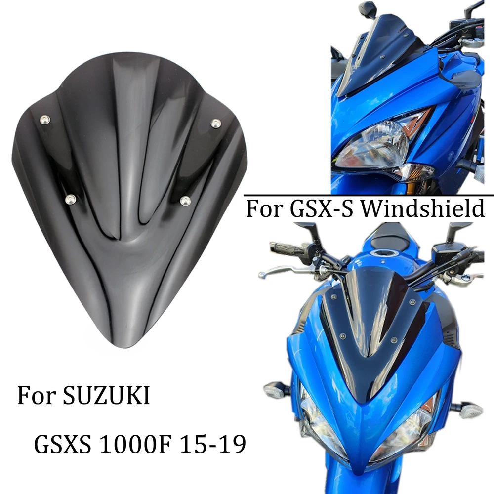 Windshield For SUZUKI GSX-S GSXS 1000/F 2015-2019 GSXS1000 Motorcycle Front Windscreen Pare-brise Wind Deflectors