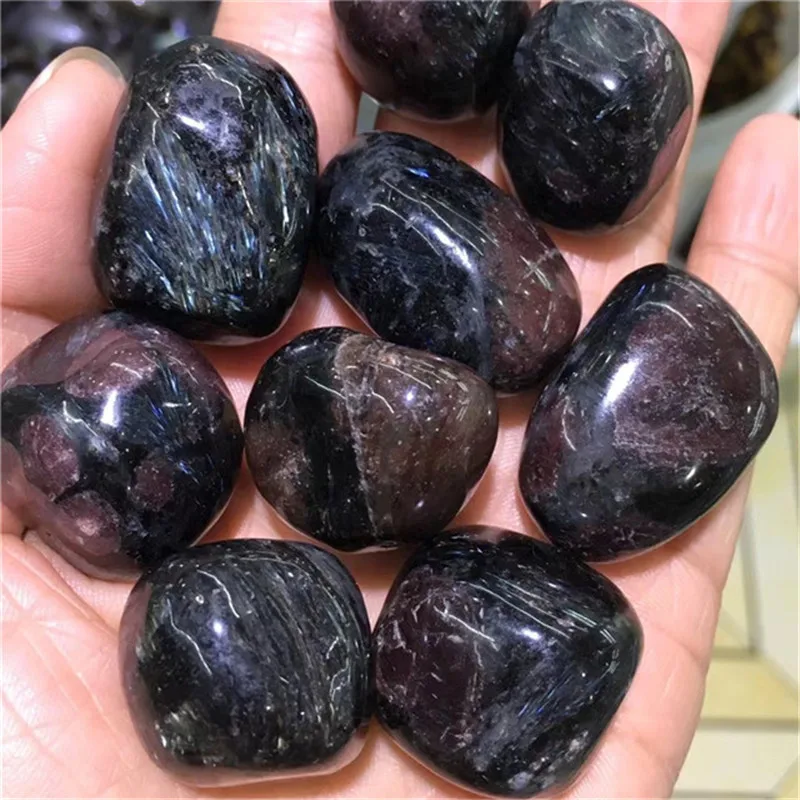 20-30mm Spirituality Crystals Gemstone Natural Red Astrophyllite Garnet Tumbled Stones For Reiki