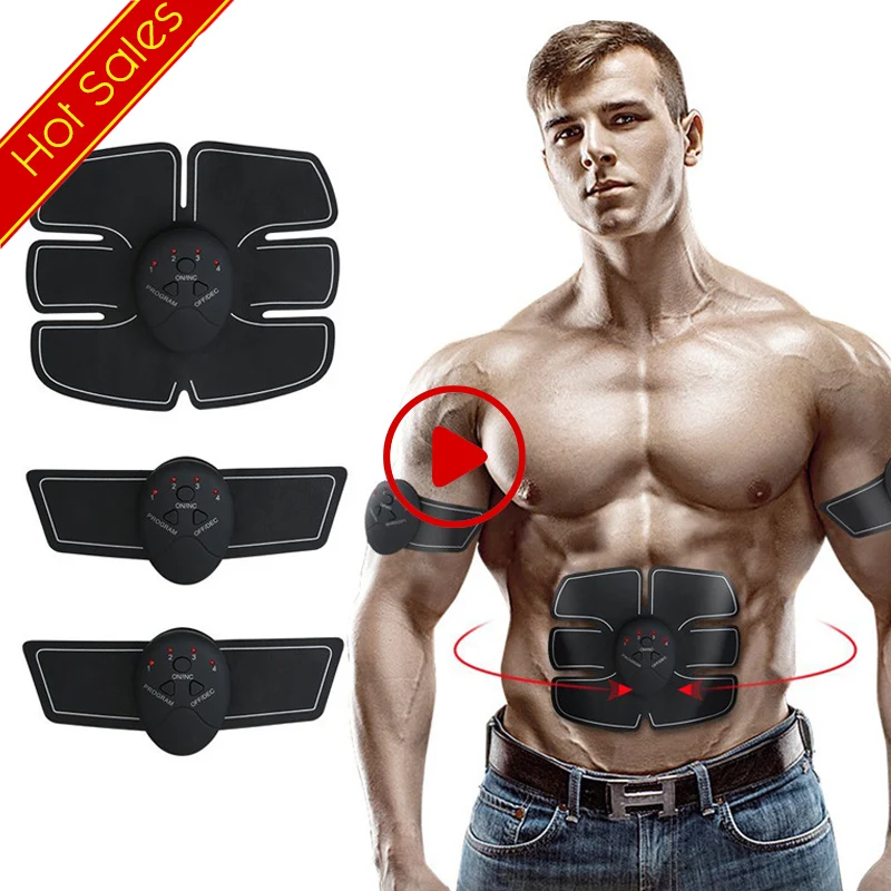 Unisex EMS Hip Trainer Abdominal Machine Wireless Electric Muscle Stimulator ABS Trainer Body Slimming Massage Home Fitness