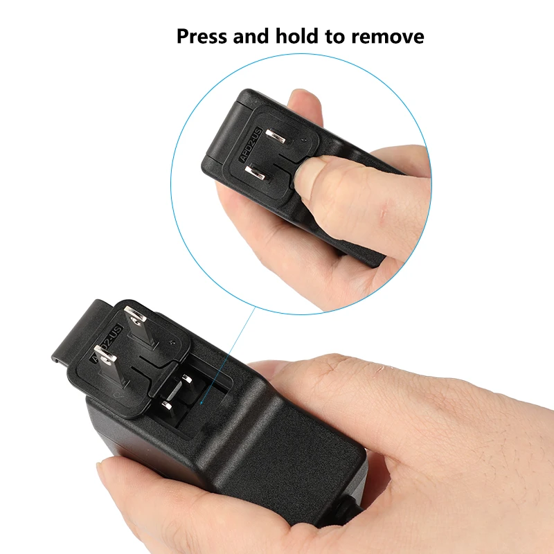 CAMVATE BMPCC 4K / 6K DC Power Cable To Universal Travel Adapter 220V To 110V Voltage Power Charger Converter With US / EU / UK