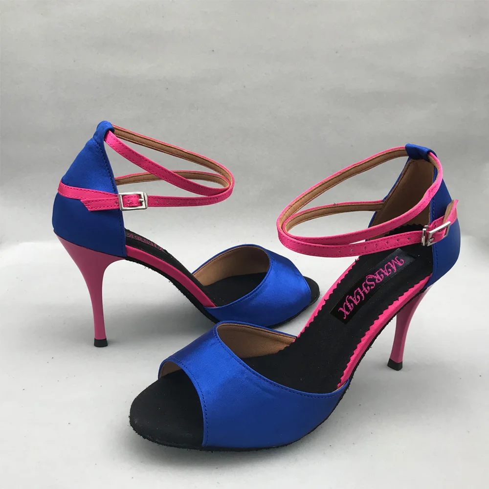 Latin Dance Shoes  women Salsa shoes pratice shoes comfortable shoes MS6237SR 9cm high heel  low heel available