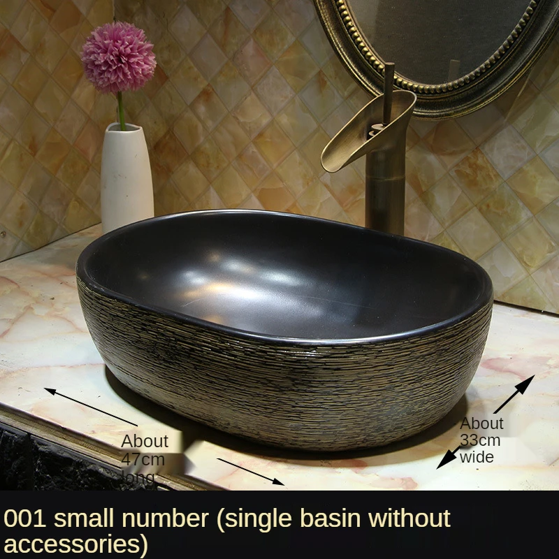 

Above Counter Basin Splash Water Deepens Personality American Bathroom Single Basin Toilet Wash Basin Wash Basin