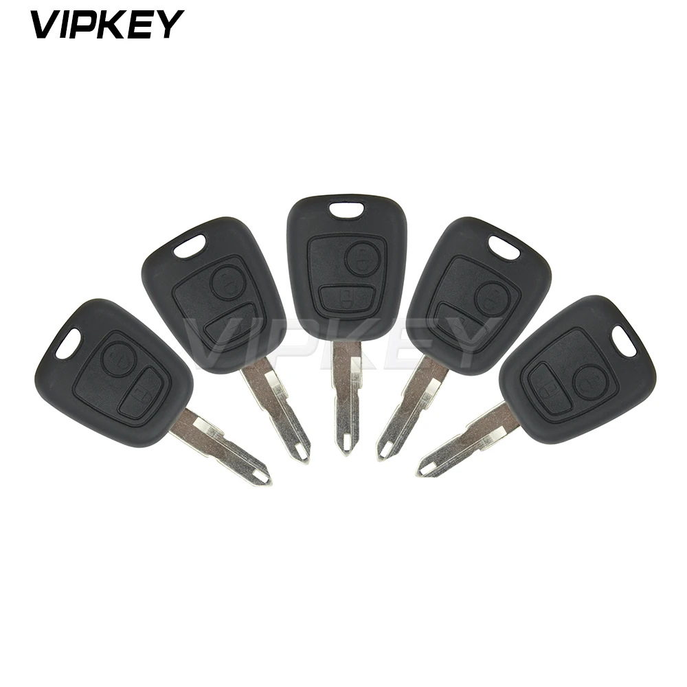 

Remotekey 5pcs Fits For Peugeot 206 FOB Car REMOTE KEY 2 Buttons 433MHz With Transponder Chip Remtekey