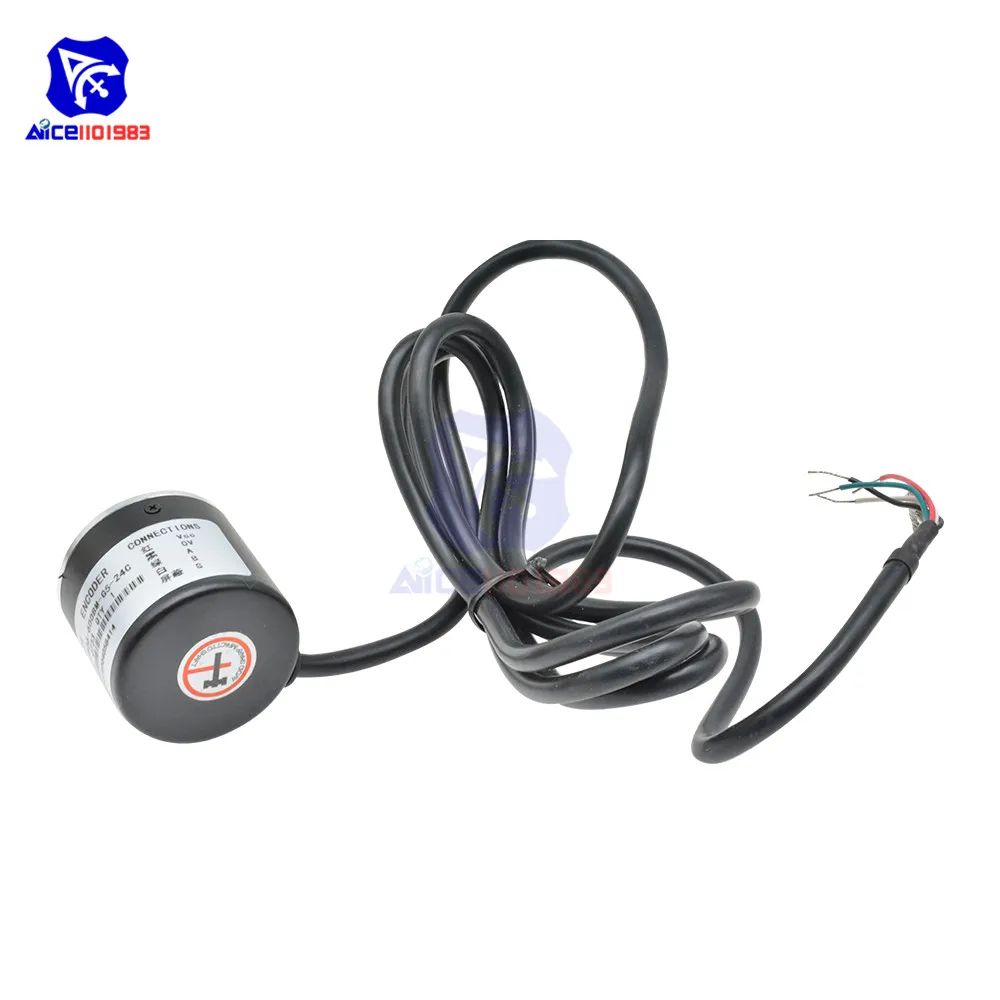 Encoder 360 P/R / 600 P/R Photoelektrischer Inkremental-Drehgeber 5-24V AB Zweiphasig 6mm Welle – Detail 4