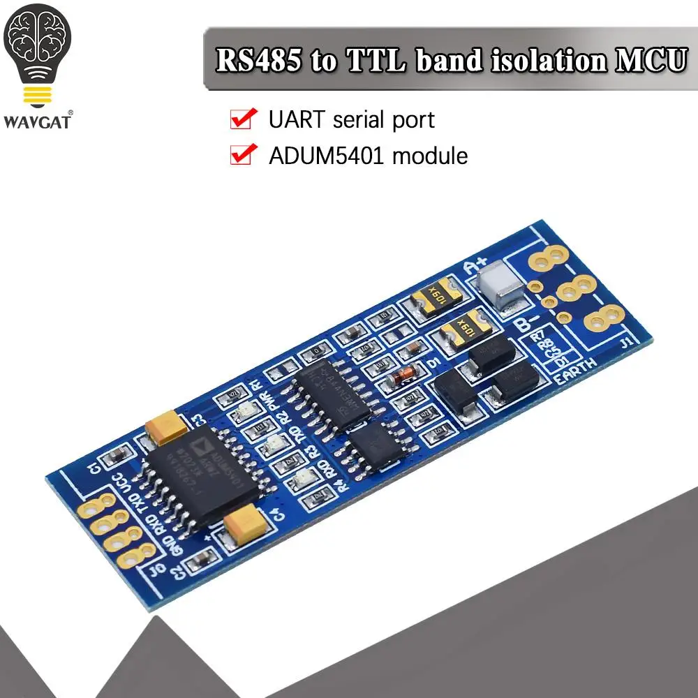 TTL to RS485 module ADUM5401 RS485 to TTL with isolated microcontroller UART serial industrial module