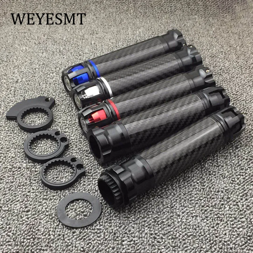 

Universal Motorcycle Carbon 7/8'' 22mm Grips Motorcross Aluminum Handle Bar Grip Protector Handlebar For Honda Suzuki BMW