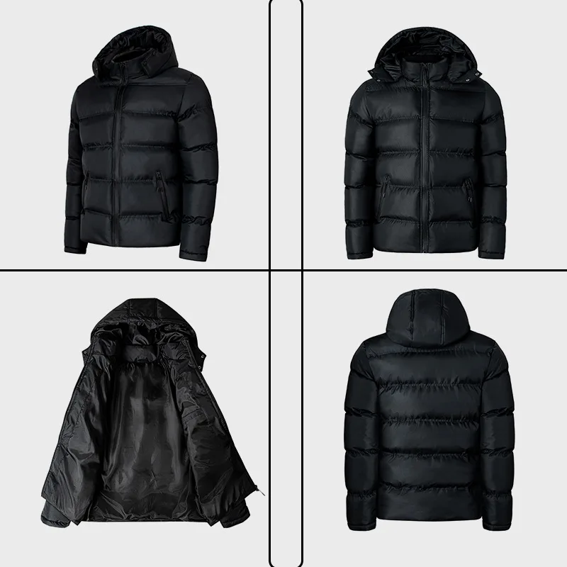 Man Jacket Winter Casual Outwear Windbreaker Jaqueta Masculino Winter Coat Hooded Fashion Overcoats Homme Winter Male Jacket