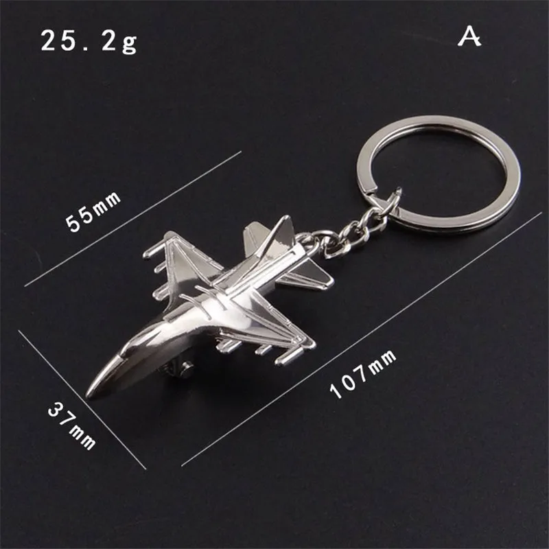 Airline Promo New Keychain Metal Naval Aircrafe Fighter model Aviation Gifts Key ring Model Key chain Air Plane Aircrafe Keyring