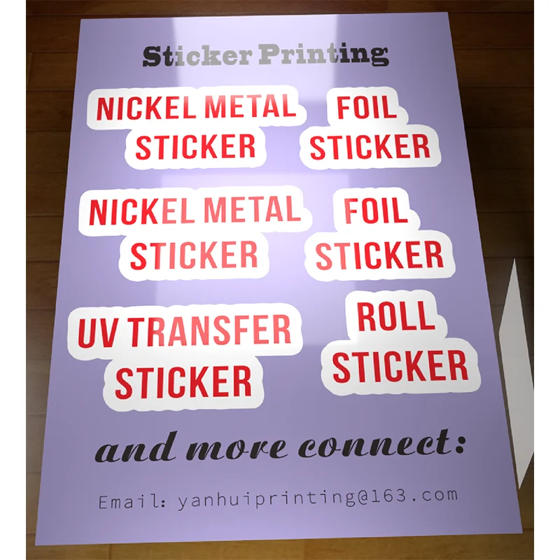 A-2 plate vinyl sticker custom printing