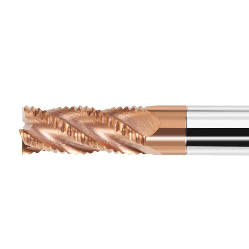Fresa per sgrossatura in metallo duro integrale 3 flauti 4 denti per acciaio ferro alluminio acrilico fresa per legno 6 10 12mm utensili di fresatura CNC