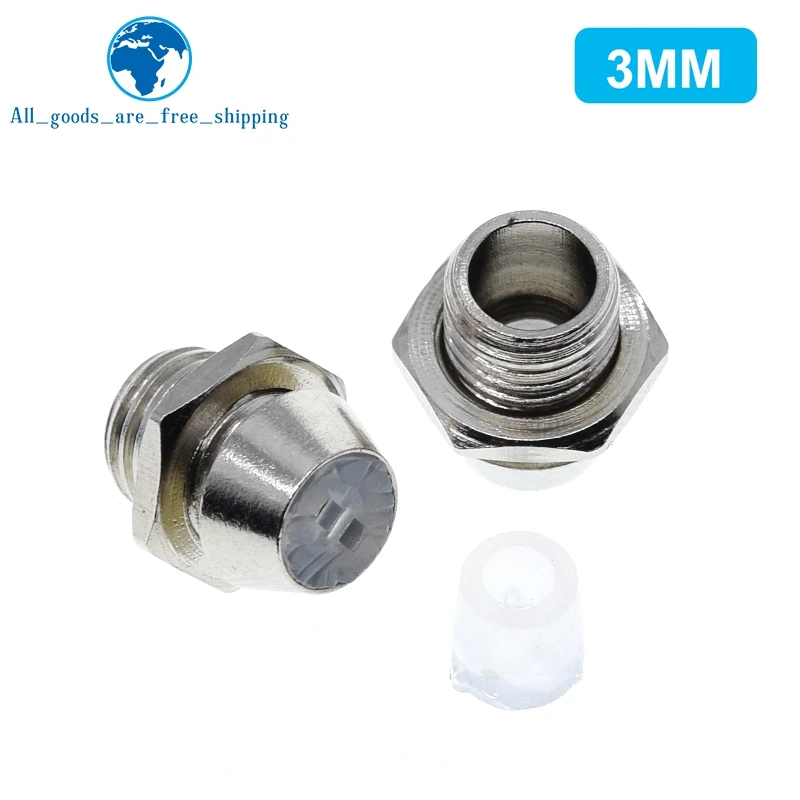 10 Stks/partij Koper Metaal 3Mm 5Mm Light Emitting Diode Led Houder Panel Display Groothandel