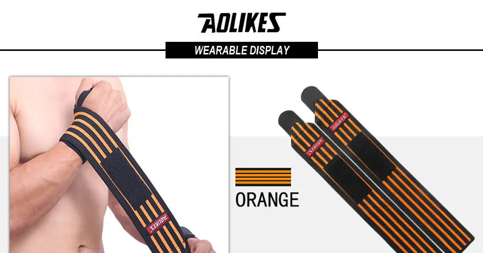AOLIKES 1 Paar Handgelenkbandagen für Gewichtheben, Fitnessstudio, Handgelenkschlaufen für Gewichtheben, Handgelenkstütze für Powerlifting, Krafttraining – Detail 34