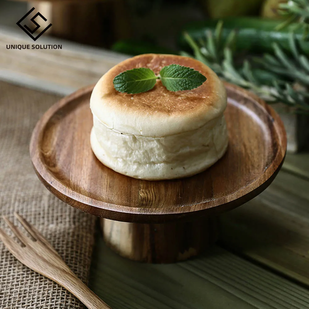 Wood tray for cake fruit dessert stand table decoration tea party supplier cake tools Home Decor plate Food photography props