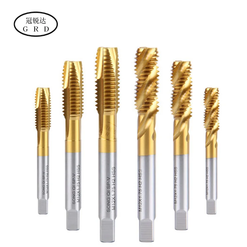 Silk attack tapping bit m2.5 m3 M4 M5 M6 M8 M10 M12 M14 M16 M18 M20 ex-pot ex-sft tapping bit for tip screw machine Spiral tap