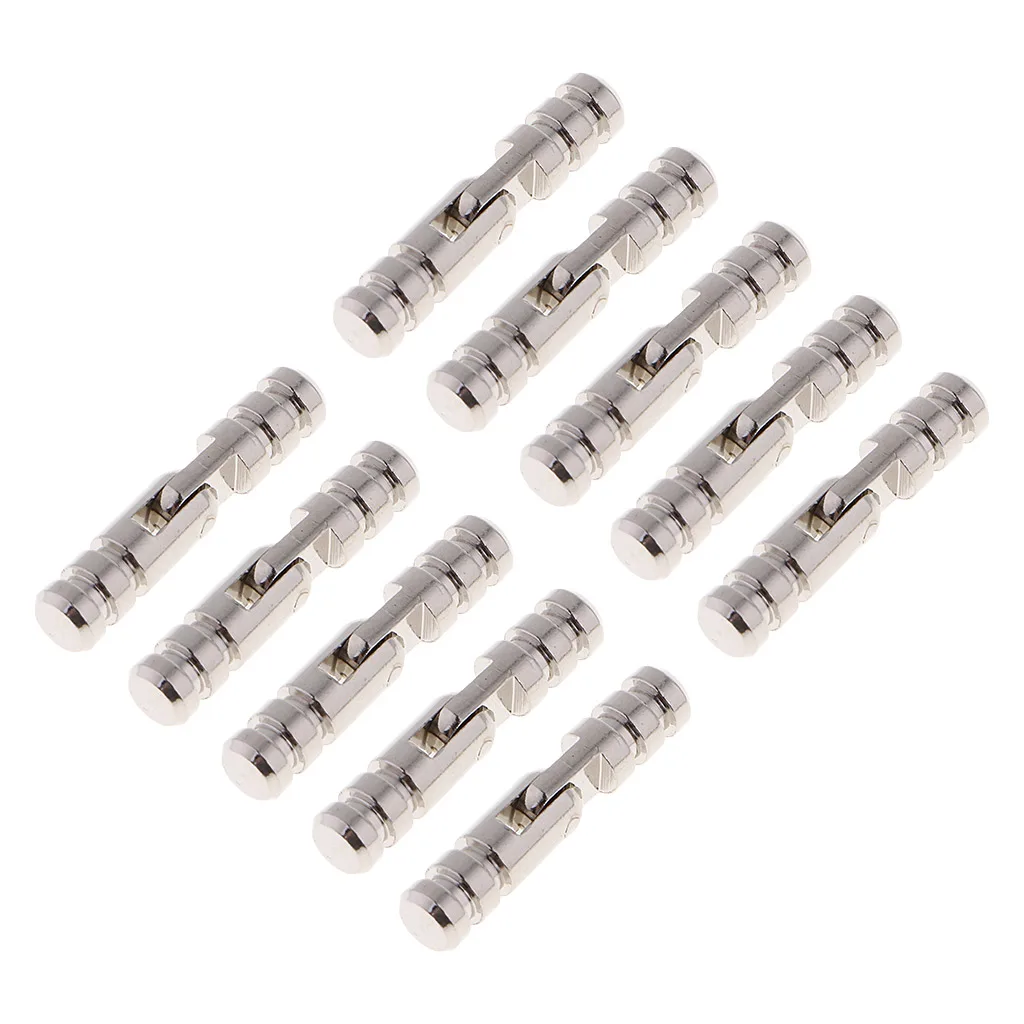 10x Copper Barrel Mini Craft Gift Wooden Box Cylindrial Hinge Hidden 25*5mm