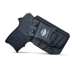 Bodyguard 380 Holster IWB Kydex Holster Custom Fit: Bodyguard 380 / Bodyguard 380 with Laser Pistol - Inside Waistband Concealed