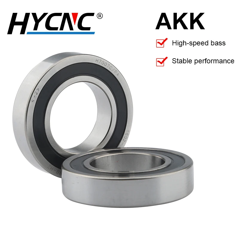 Sealed Deep Groove Ball Bearing Double Rubber High Speed Bearing P4 P5 High Quality Bearing Steel 7002 7003 7004 7005 7007 7008C