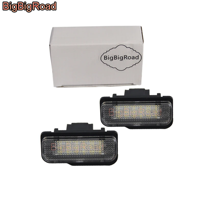 

BigBigRoad Car License Plate Lights Number Frame Light For Mercedes Benz E Class W211 2002~2008 B150 B160 B170 B180 B200