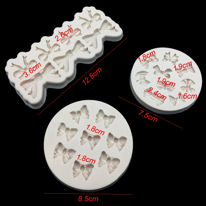 Bows Silicone Mold Sugarcraft Cupcake Chocolate Baking Mold Fondant Cake Decorating Tools