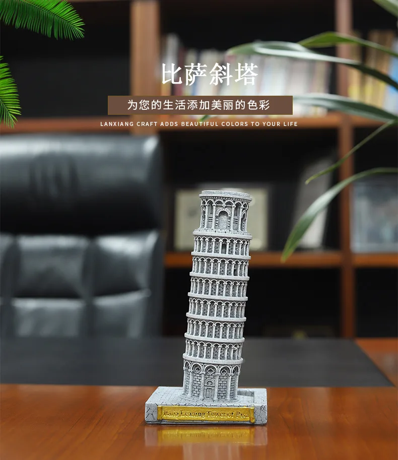 

Crafts Home Decoration Decoration Creative Building Model Decoration Italy Leaning Tower of Pisa Tourist Souvenir