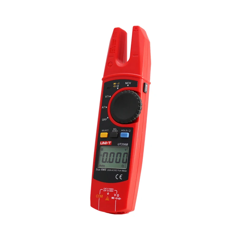 UNI-T UT256B Voltmeter 200A Fork Clamp Meters DC Current Capacitance NCV Tester True RMS AC DC Digital Clamp Multimeter Auto