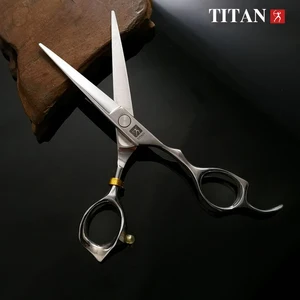 Titan-Japan 440C Steel Hair Scissors, Professional Barber Tools, Cut, Third, Hairdresser, Hairdresser, 5.0 Main Titan Tissue Sales - №2