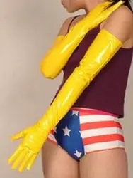 Halloween Cosplay PVC Faux Leather long Gloves Costumes Glove Cosplay Accessories can be customized