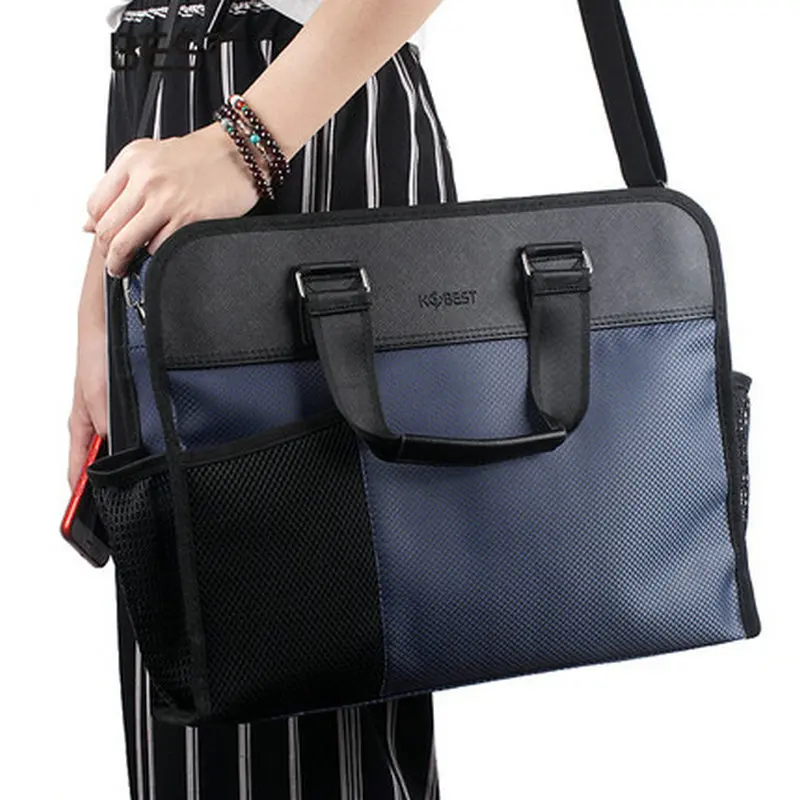 Business Portable Document Tas Mannen Schoudertas A4 Document Organizer Mini Laptop Case Multifunctionele Zakelijke Tas