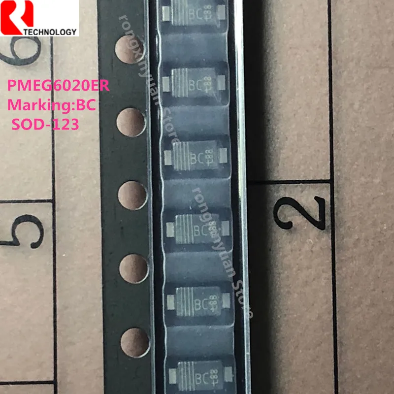 100% New original PMEG6020ER  PMEG6020  6020 Marking: BC SOD-123