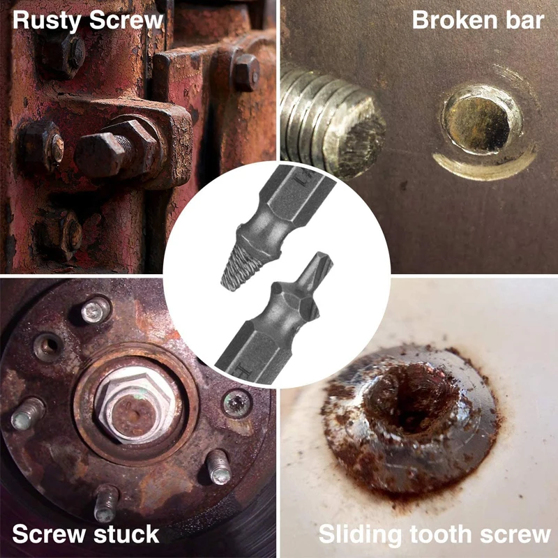 4/5/6PCS Beschädigt Schraube Extractor Drill Bit Set Stripped Gebrochene Schraube Schraube Remover Extractor Leicht Nehmen heraus Abriss Werkzeuge