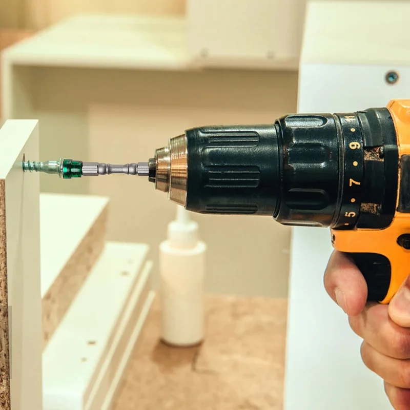 5 pçs 65mm ph2 phillips chave de fenda magnética brocas s2 aço cruz cabeça parafuso hex ímã driver bit kit titular anel