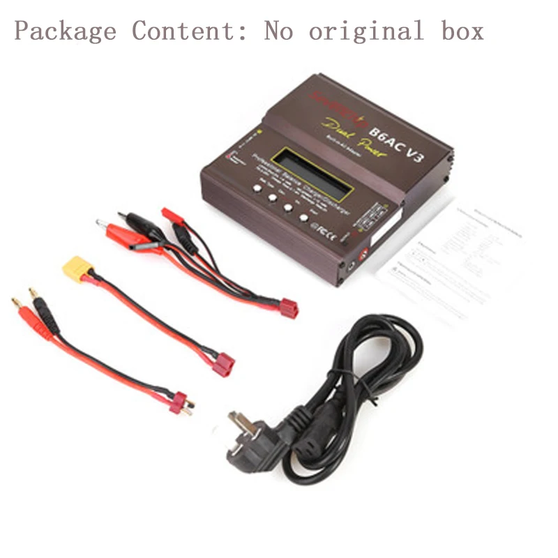 80W imax B6AC V3 Smart Digital Balance Charger For RC Helicopter Re-peak NiMH NiCD LiHV NiCd PB Li-ion Battery Charger