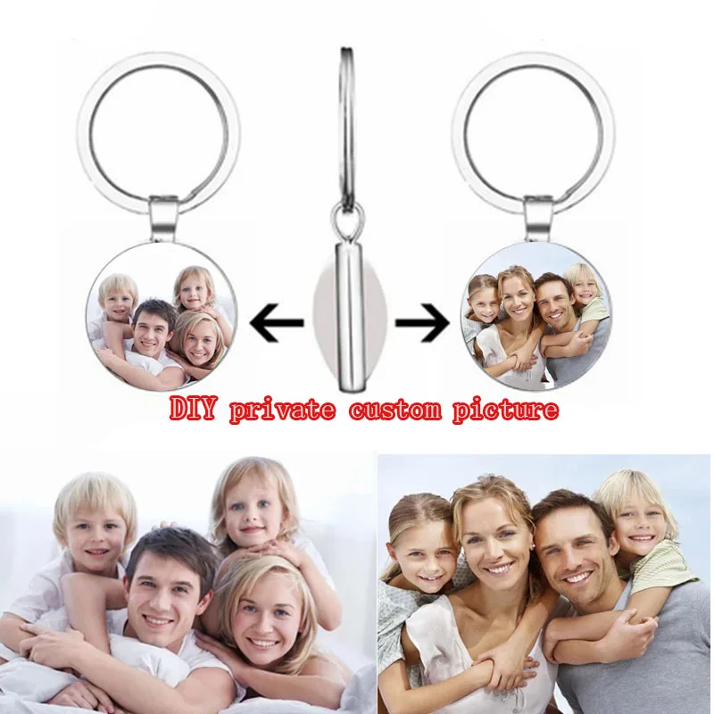 Photo Custom Fashion Keychain DIY Picture Private Custom Photo