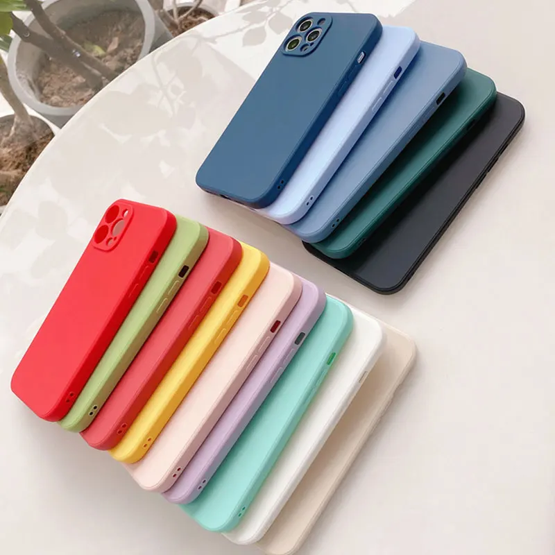 Soft Silicone TPU Phone Case For OPPO Realme 8 Pro C11 C15 X3 Superzoom C21 C3 5i 6i 6S 5 6 7 Pro Cover Blue Black Coque Case