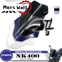 Motorcycle Sports Windshield Visor WindScreen Viser Fits For CFMOTO NK400 NK650 2018 2019  400NK 650NK '18-'19