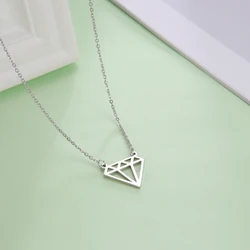 Cazador Stainless Steel Necklace for Women Geometric Pendant Chain Necklaces Jewelry Fashion For Girls Gifts New 2024 Wholesale