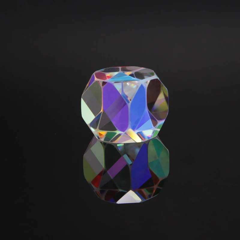 Cross dichroic prisma dice Octahedral beam combiner Optical glass decorative Cube color prism crystal prisme