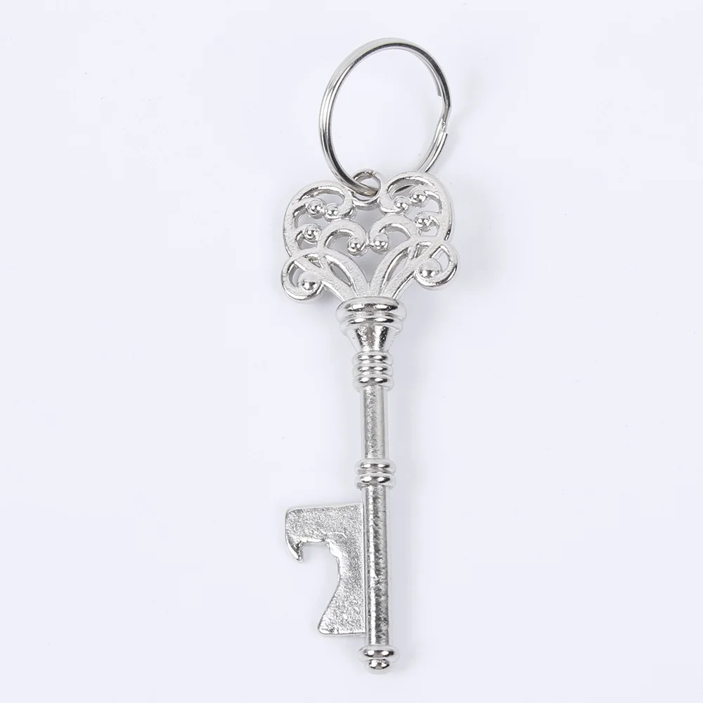 New 1Pc Creative Portable Vintage Key Shaped Portable Vintage Metal Key Shaped Keychain Beer Bottle Opener Keyring Bar Tools