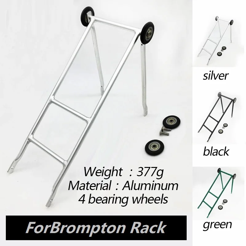 For Brompton Rear Racks Folding Bike Easywheel Cargo Racks Modified Using Shelves Can Push Bike Rack