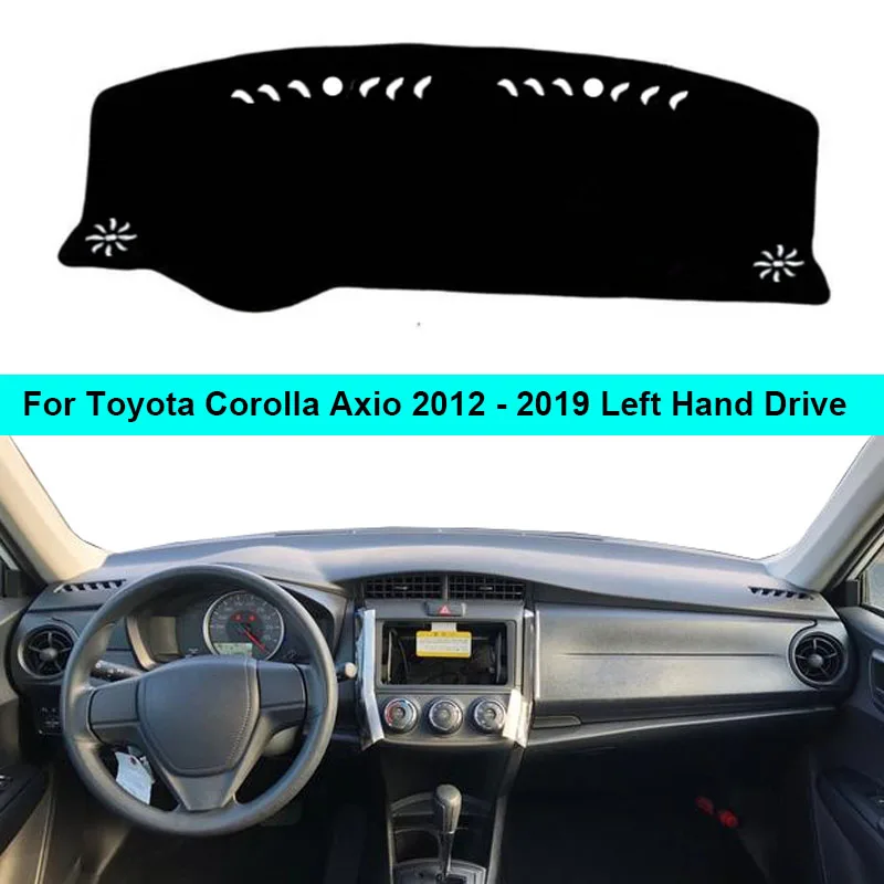 2 Layers Car Dashboard Cover Dashmat Dash Mat Carpet Cape For Toyota Corolla Axio 2012 - 2019 RHD LHD Sun Shade Dash Board Cover