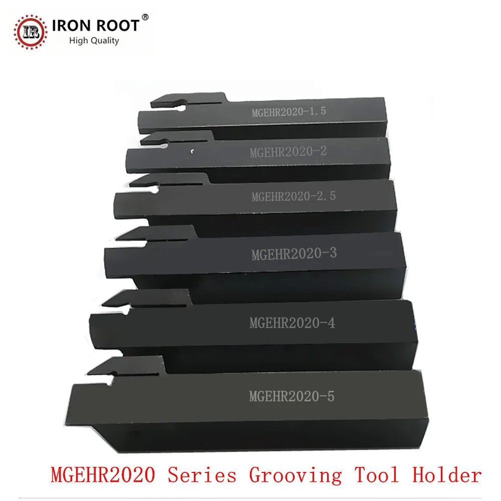 IRON ROOT MGEHR/L2020-1.5,2020-2,2020-2.5,2020-3,2020-4 CNC Lathe External Grooving Tool Holder For MGMN,MGGN