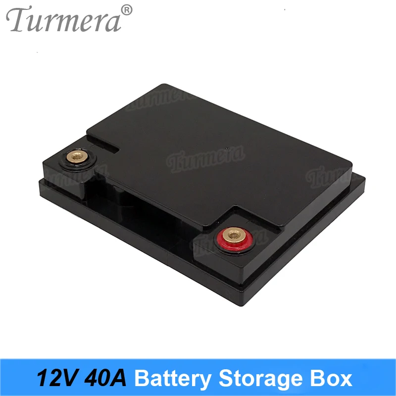 Turmera 12V Battery Storage Box for 3.2V Lifepo4 Battery Use Can Build 40Ah to 100Ah for Solar System Uninterrupted Power Supply