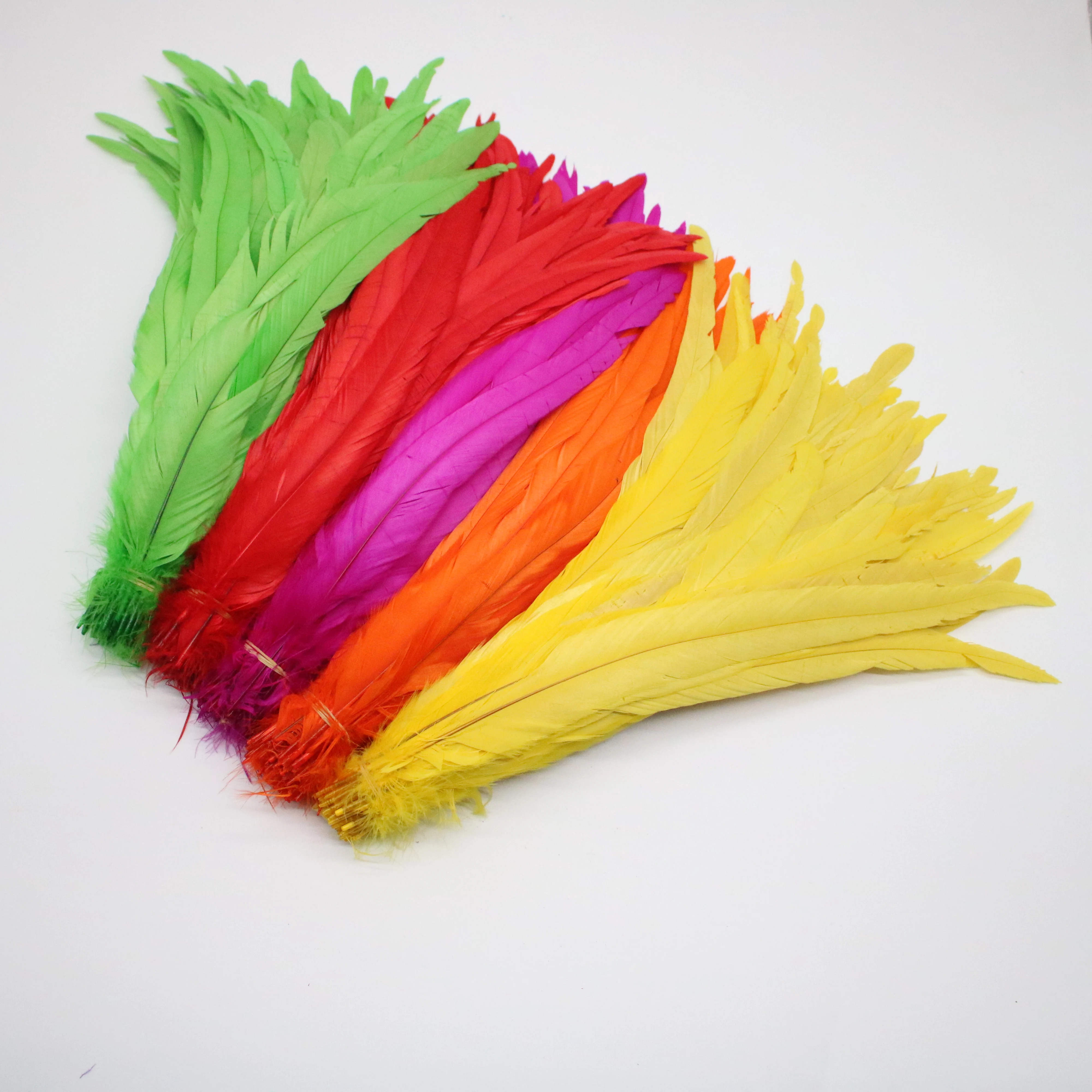 Wholesale 100PCS/lot 30-35CM Natural Rooster Tail Feathers Cheap Christma Diy Pheasant Feathers For Crafts Decoration Plume