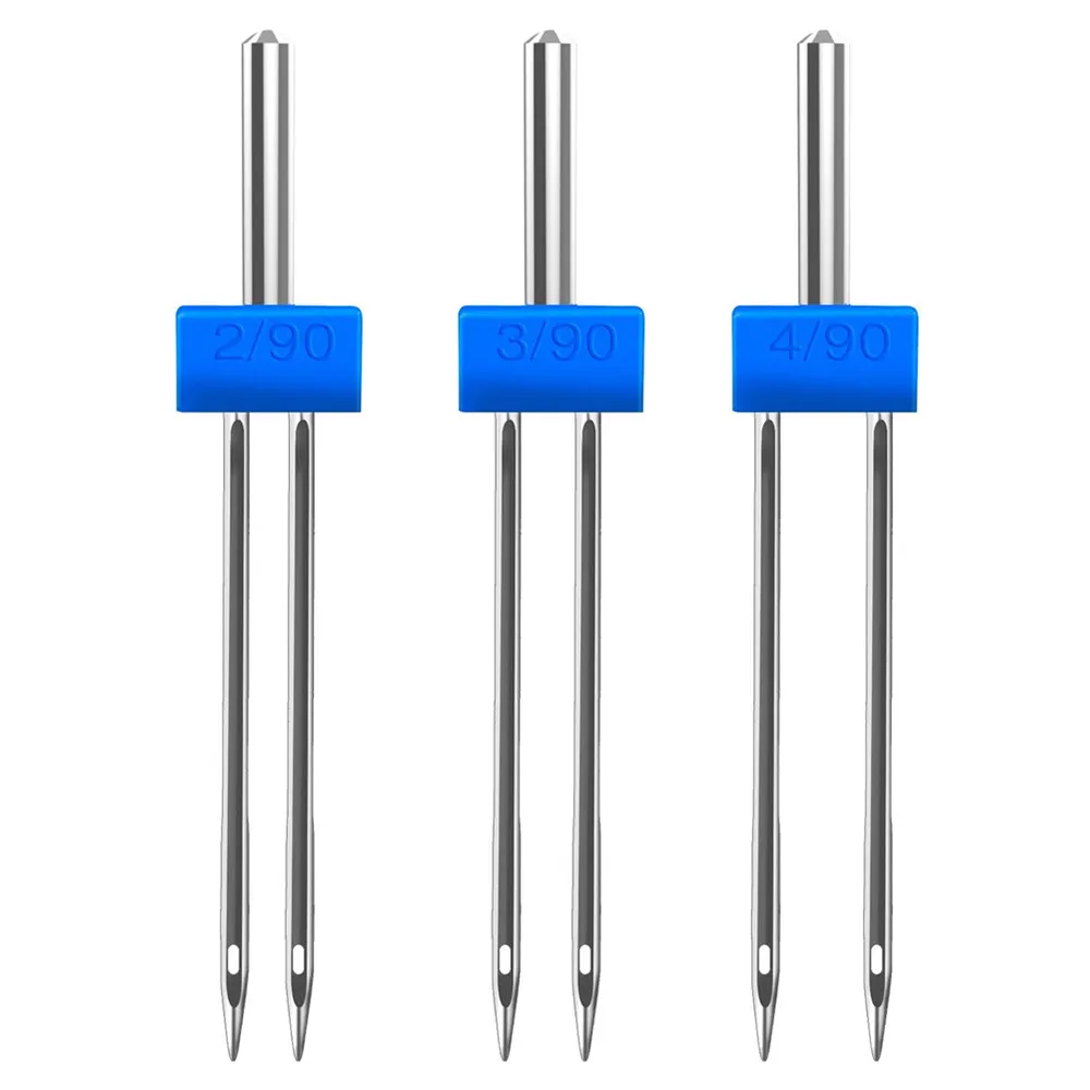 13Pcs/Set Double Twin Needles Wrinkled Sewing Presser Foot for Sewing Machine Size 2/90 3/90 4/90  sewing accessories AA7385