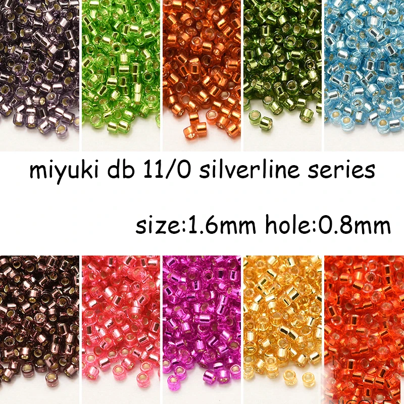 Ozdoba Japonia Importowane koraliki Miyuki Koraliki Delica 24 kolory Seria Silverline Opakowanie 5G