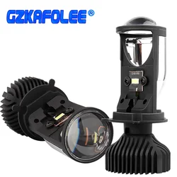 Kit de conversión de bombilla automotriz Canbus, Faro de haz alto/bajo, 12V/24V, RHD, LHD, 90 w/par, lámpara H4 LED, Mini lente de proyector