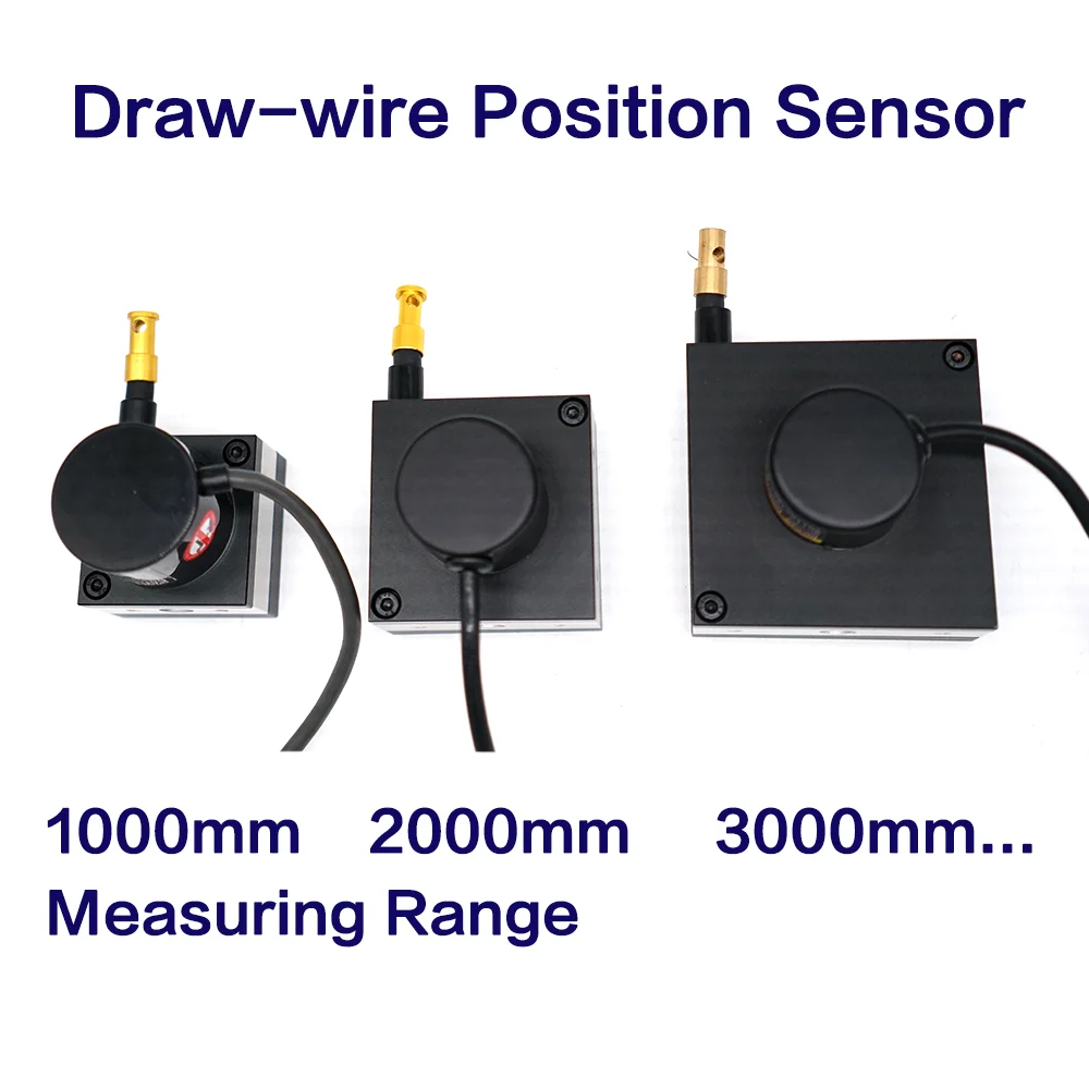 1000mm to 5000mm Range DrawWire Displacement Sensor Linear Rope E6B2 Encoder Tracking Range Linear Position String Potentiometer